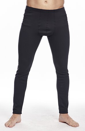 Dlhé čierne pánske termonohavice 940