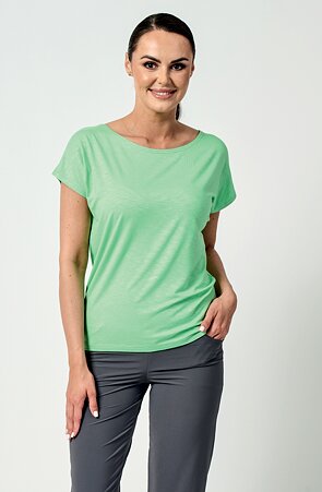 Kimonové jasně zelené dámské tričko 97