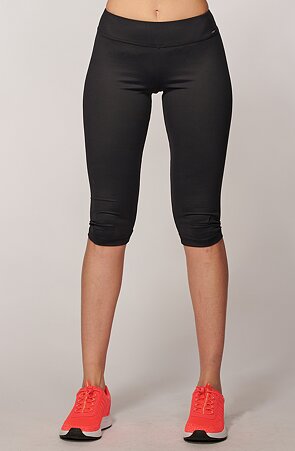 Funktionelle schwarze 3/4 Damen-Sporthose 259 lom