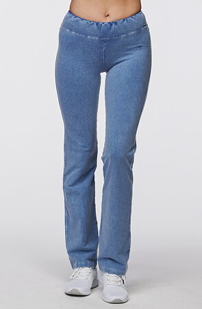 Einfache lange Damenhose mit Jeansaussehen 367