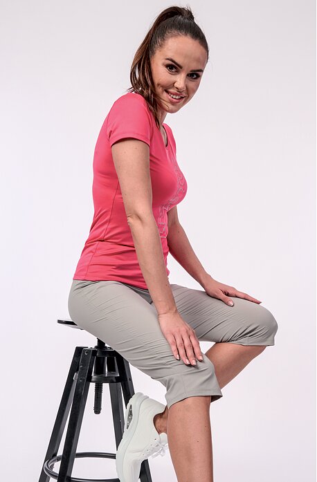 Úzké funkční dámské 3/4 kalhoty 284 sil