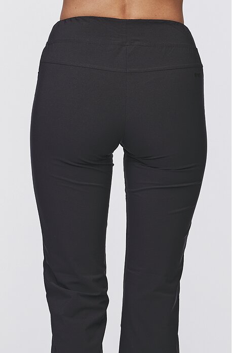 Schwarze Damen-Sommerhose mit schmalen Beinen 377