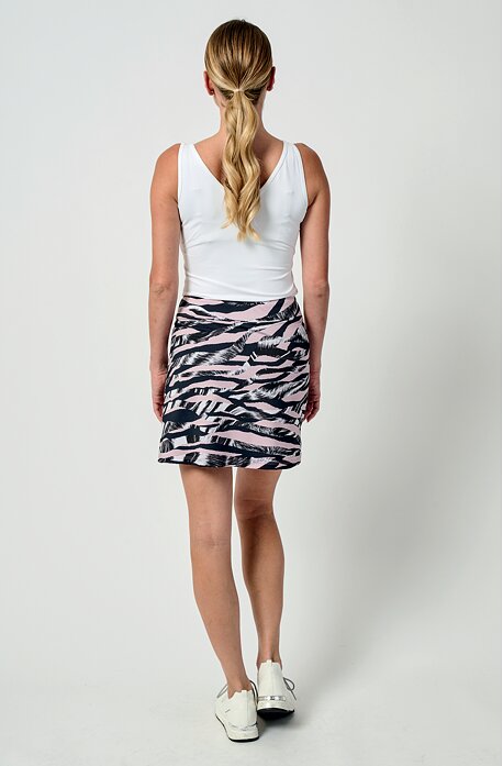 Sportovní růžovo modrá dámská sukně s kraťasy 190