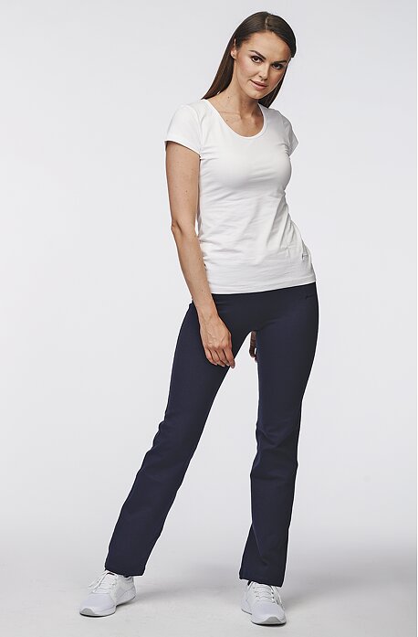 Einfache dunkelblaue Damenhose 367