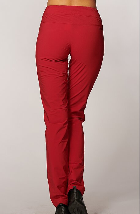 Funkční úzké letní červené dámské  kalhoty 377 sil