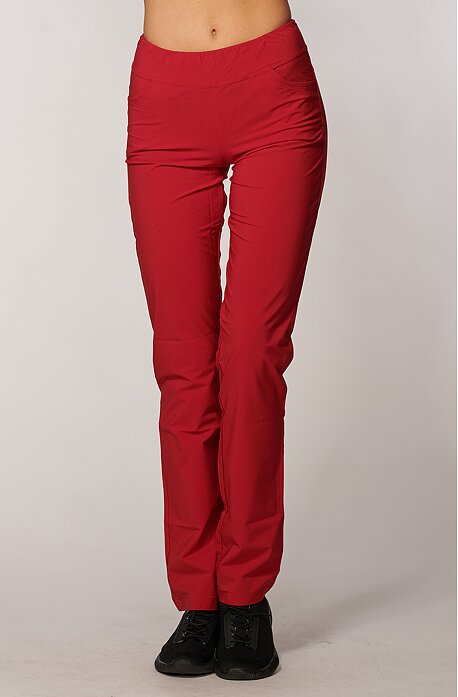 Funkční úzké letní červené dámské  kalhoty 377 sil